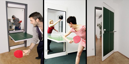 Tischtennis Türe