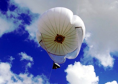 Mobilfunk Sendeanlagen mit Ballon Antenne sorgen für katastrophensichere Handy Notrufe