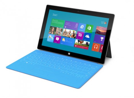 Neues Tablet von Microsoft mit Smart-Touch-Tastatur-Cover namens “Surface”