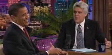 Barack Obama in der Tonight Show bei Jay Leno