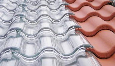 Transparente Dachziegel mit Solarpower